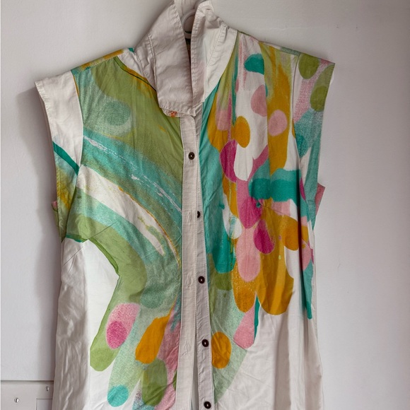 Maeve Sleeveless Button-Down Dress - Picture 2 of 5